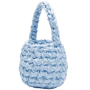 Hive Satin Bucket Bag - Bluebell