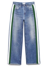 RAG & BONE rb Miramar Terry Wide Track Pants - Cos Green