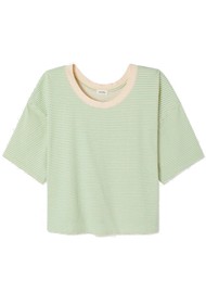American Vintage Gixy Striped T-Shirt - Absinthe Stripes