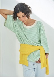 American Vintage Gixy Striped T-Shirt - Absinthe Stripes