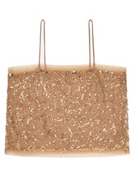 MUNTHE Nannali Embellished Cami - Old Brass