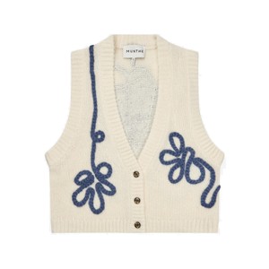 Nowland Knit Vest - Ivory