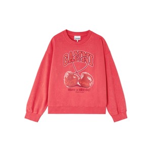 Isoli Organic Cotton Crewneck Cherry Sweatshirt - High Risk Red