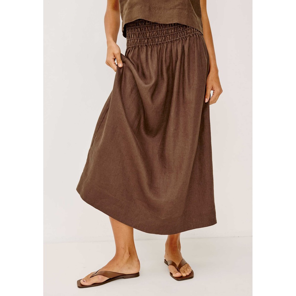 Rails Alessa Linen Skirt - Espresso