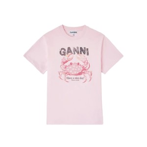 Basic Organic Cotton Jersey T Shirt - Chalk Pink