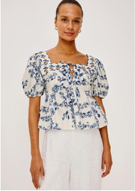 Rails Presley Cotton Top - Ceramic Floral