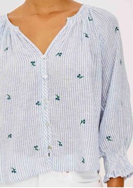 Rails Mariah Blouse - Bluebell Stripe