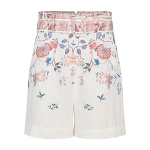 Villadea Linen Shorts - Grand Chintz Cream