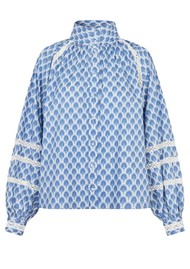 DEA KUDIBAL Nitadea Cotton Poplin Blouse - Herberia Ocean
