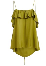 ESSENTIEL ANTWERP Janielle Ruffle Camisole - Avocado
