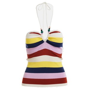 Jellie Knit Halter Neck Top - Combo 1 / Off White