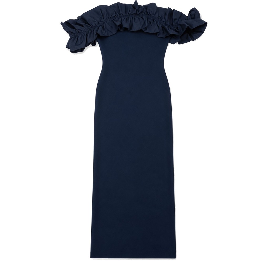 ESSENTIEL ANTWERP Joynomi Ruffle Dress - Patriot-Blue