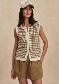 VARLEY Aura Knit Top - Golden Olive
