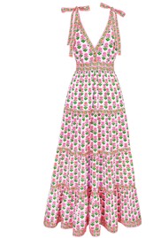 PINK CITY PRINTS Amour Organic Cotton Dress - Neon Sunset