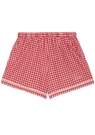 SISSEL EDELBO Bobbie Shorts - Red Checks