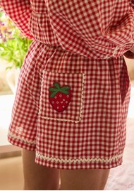SISSEL EDELBO Bobbie Shorts - Red Checks