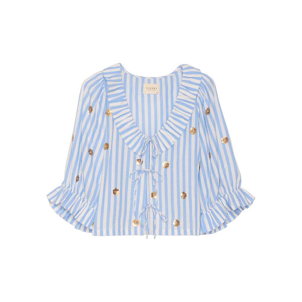 Sissel Edelbo Women's Blue Kiki Top - Stripes