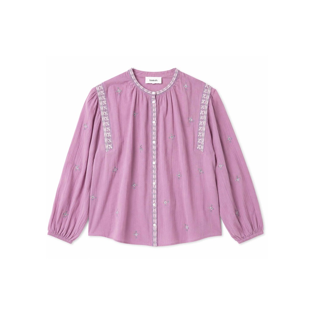 Ba&Sh Women's Dalila Organic Cotton Blouse - Rose
