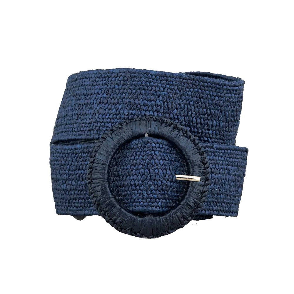Becksondergaard Women's Blue Wide Zia Belt - Vintage