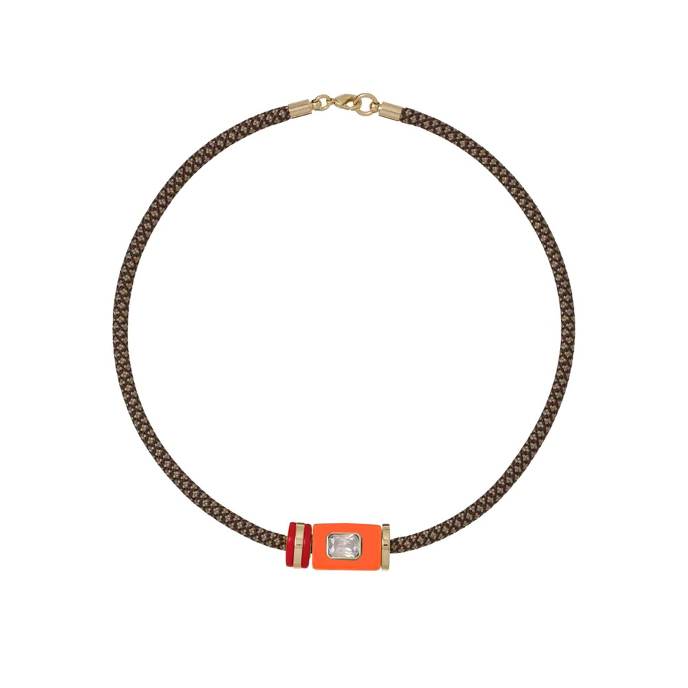 Roxanne Assoulin Women's Red The Cylinder Cord Necklace
