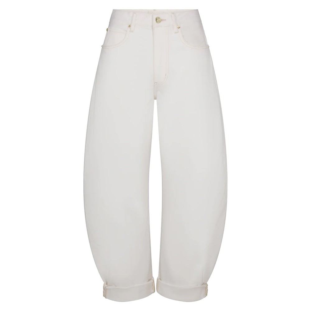 Frame Denim The Bubble High Rise Barrel Leg Jeans - Au Natural