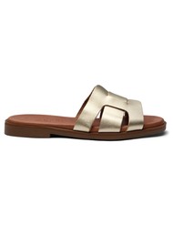 PAVEMENT Paaline Leather Sandal - Gold