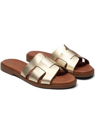 PAVEMENT Paaline Leather Sandal - Gold