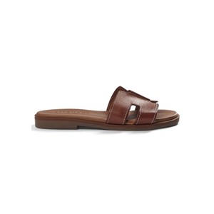Pam Leather Slip On Sandal - Tan