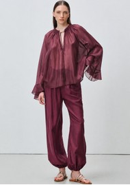 DEVOTION Silkstone Balloon Trousers - Grena