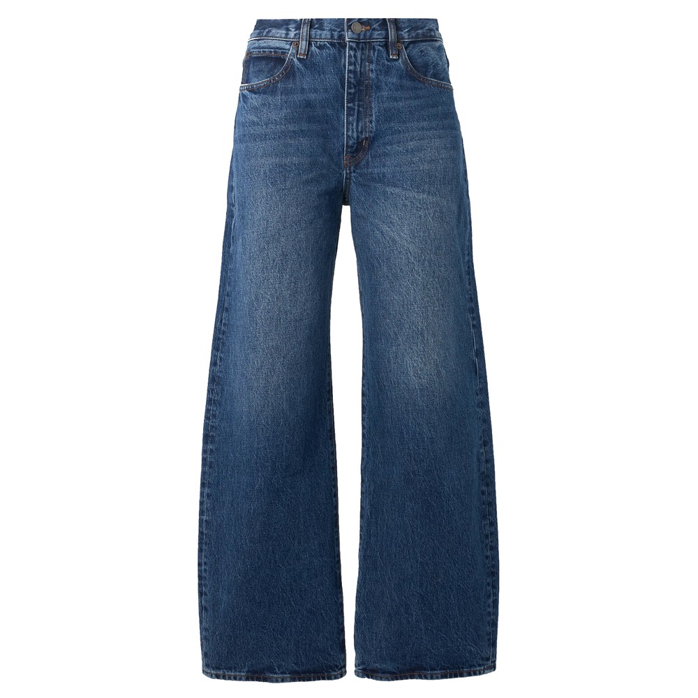 Frame Denim The Bow Barrel Leg Jean - Obscura