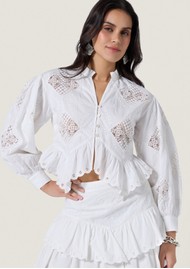 SCARLETT POPPIES Yorken Broderie Anglaise Top - White