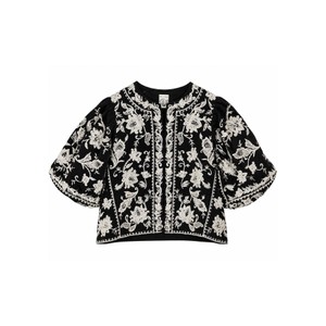 A Century Ago Embellished Jacket - Onyx Black