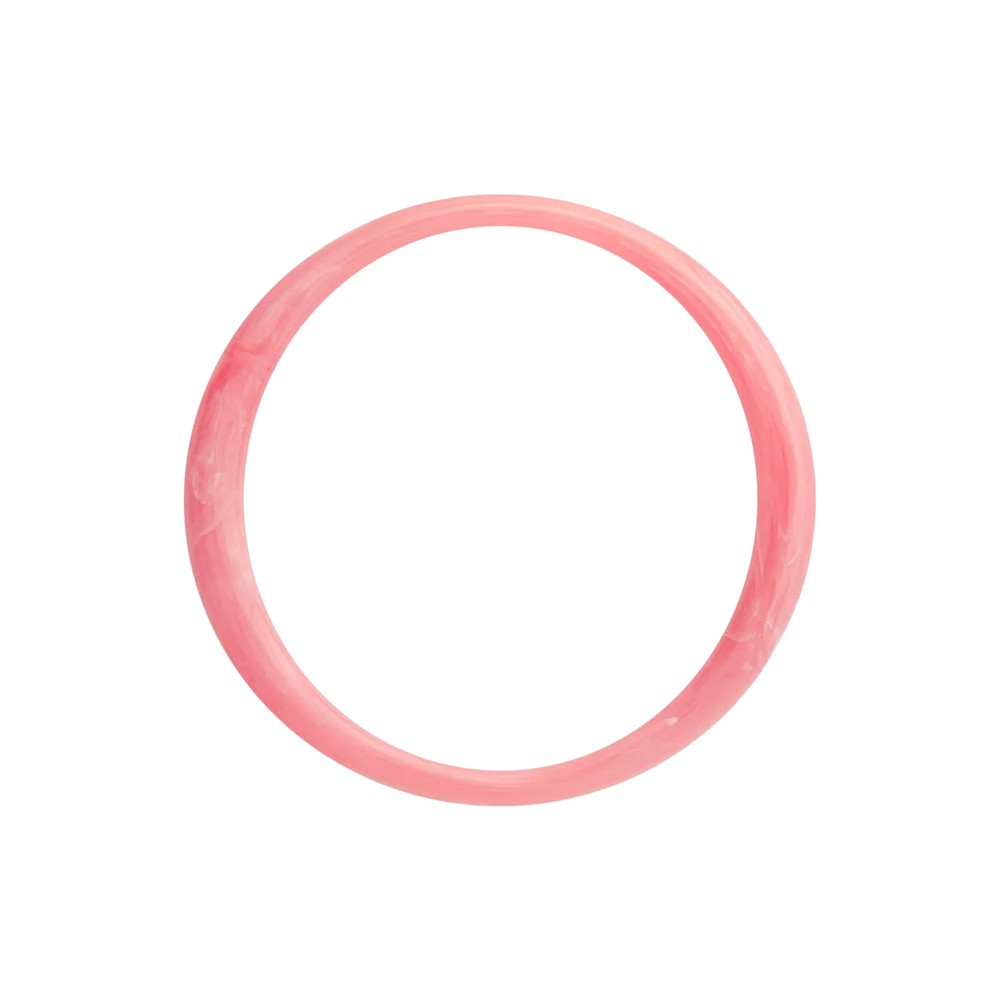 Vanessa Baroni Women's Pink Vanessa Baroni Thin Loop Bangle - Watermelon Marble