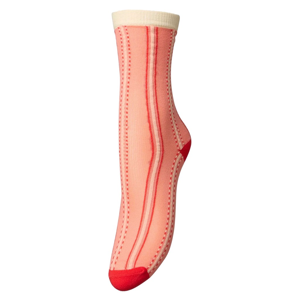 Becksondergaard Women's Pink Linoa Socks - Shell
