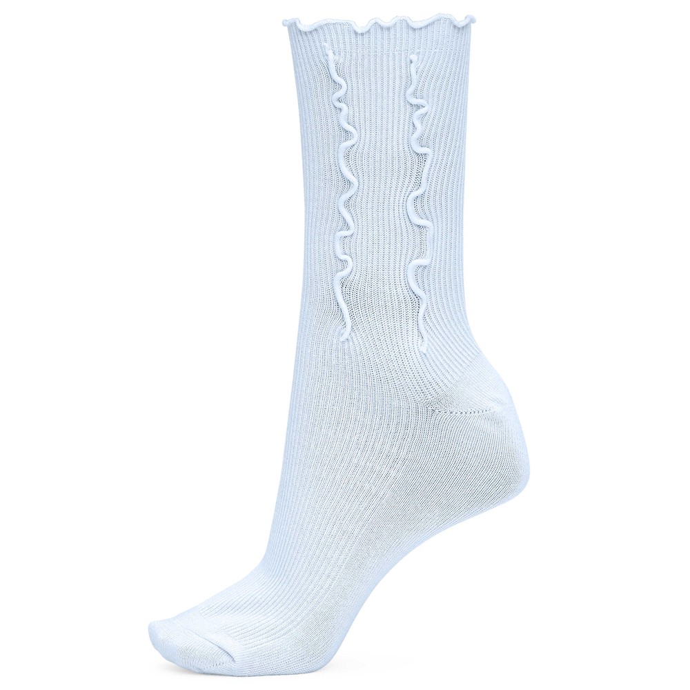 Sui Ava Women's Blue Ruffle Pastel Socks