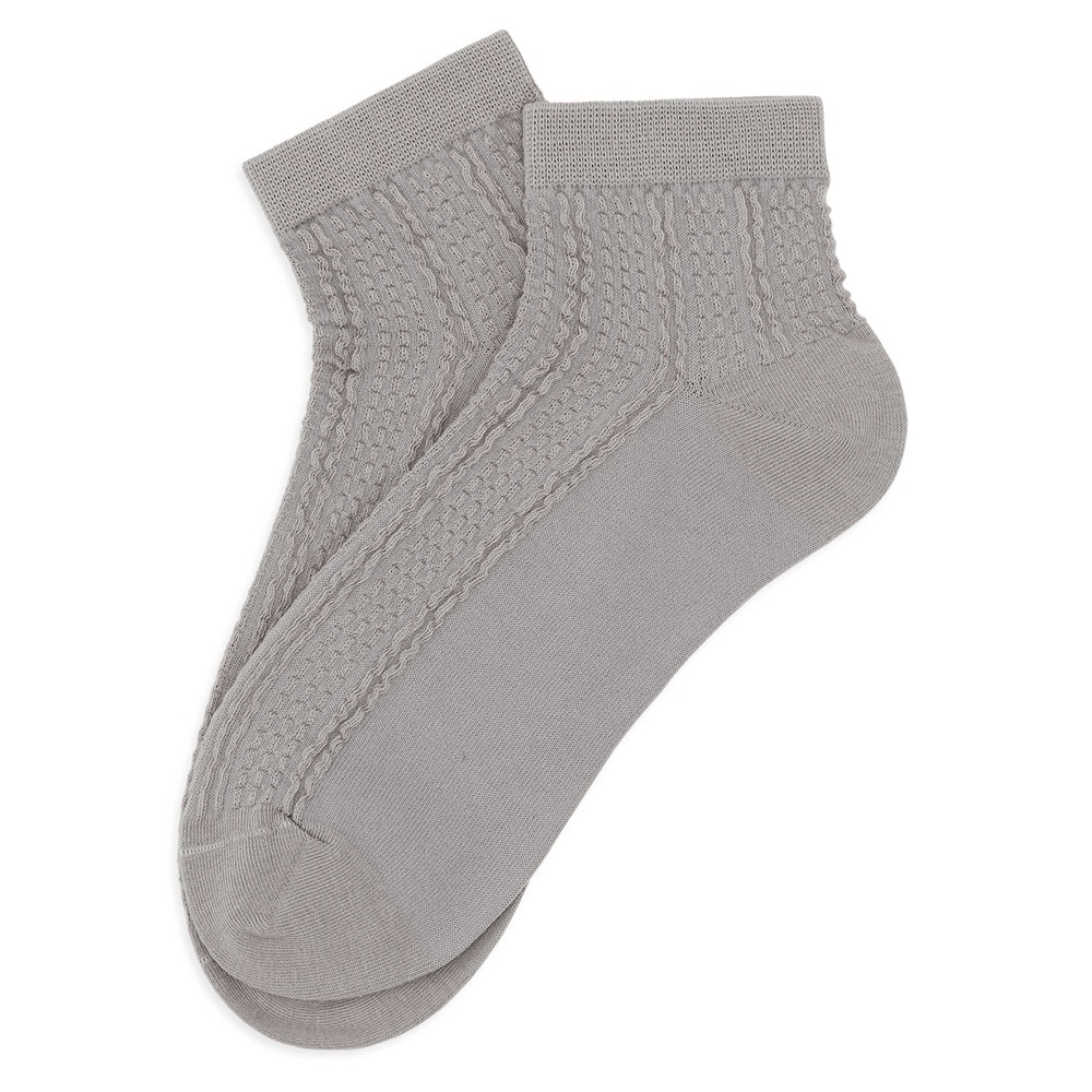 Sui Ava Women's Grey Sofie Ankle Socks