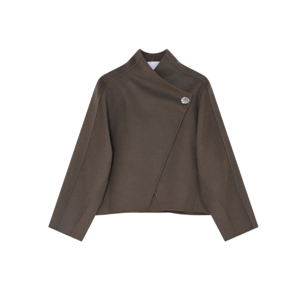 Day Birger Et Mikkelsen Women's Silver Ramsey Double Faced Wool Jacket - Walnut