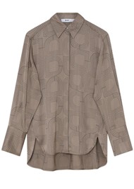 Day Birger et Mikkelsen Stella Embroidered Logo Shirt - Walnut