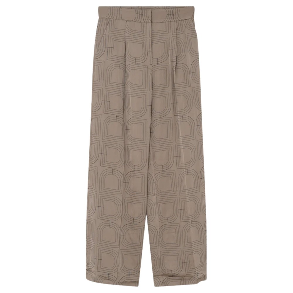 Day Birger Et Mikkelsen Women's Phoebe Embroidered Logo Trousers - Walnut