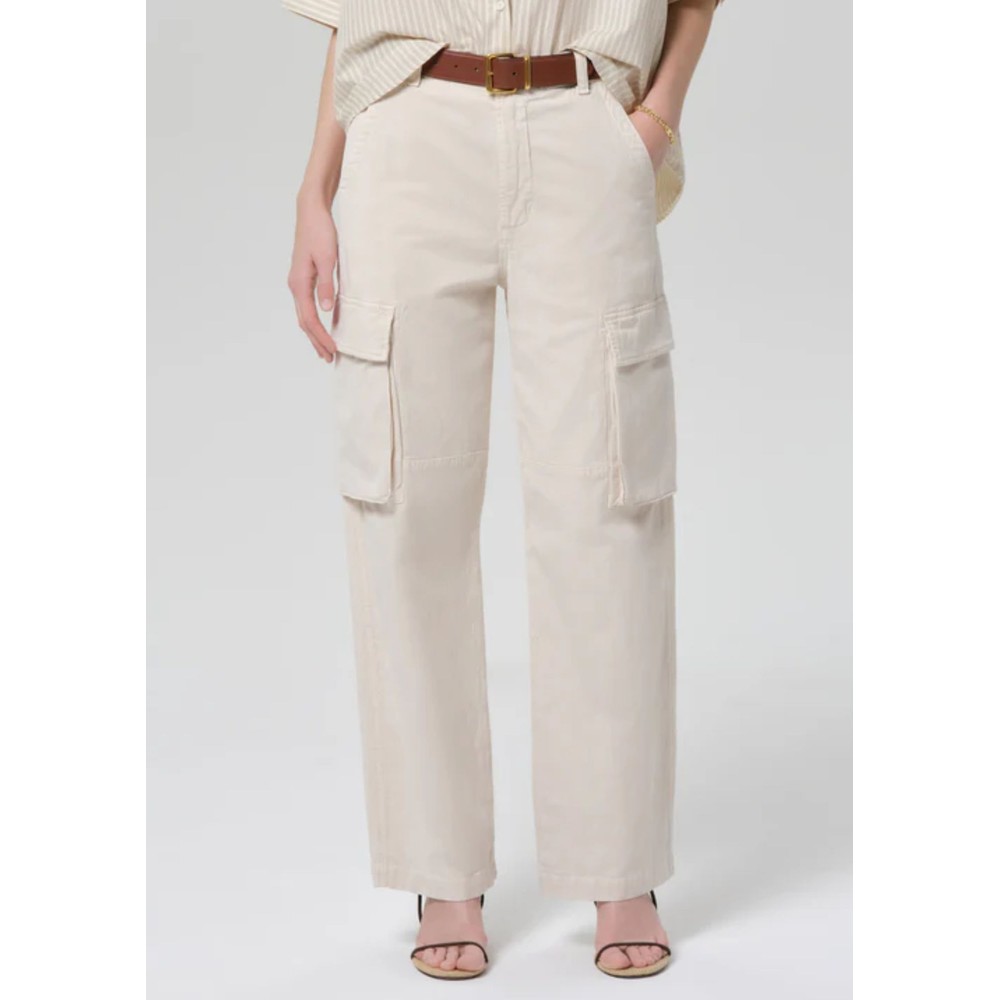 CITIZENS OF HUMANITY Esme Cargo Trouser - Pale Stone