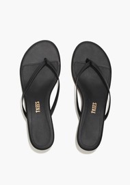 TKEES Pre Order Julia Leather Heeled Flip Flops - Sable