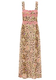 HAYLEY MENZIES Talitha Leo Silk Dress -Leopard Multi