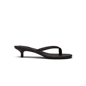 Pasommer Heeled Flip Flop Sandals - Brown