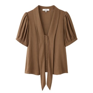 Sonnet Silk Blouse - Moss