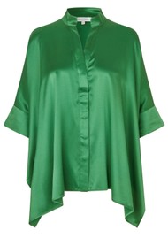 DEA KUDIBAL Mandydea Silk Blouse - Park Green