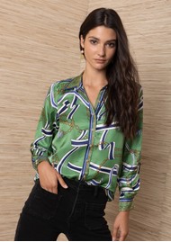 Hale Bob Chain Print Shirt - Green