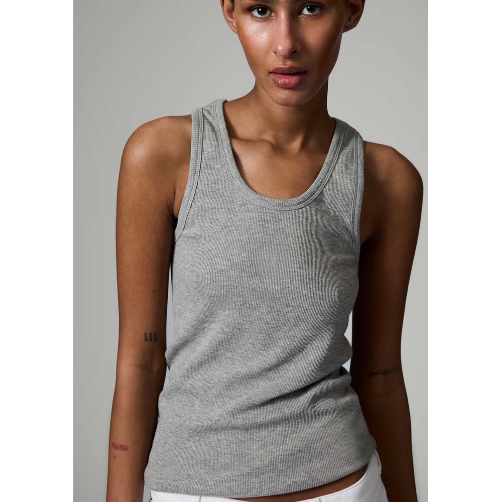 Day Birger et Mikkelsen Camilo Ribbed Tank Top - Grey Melange