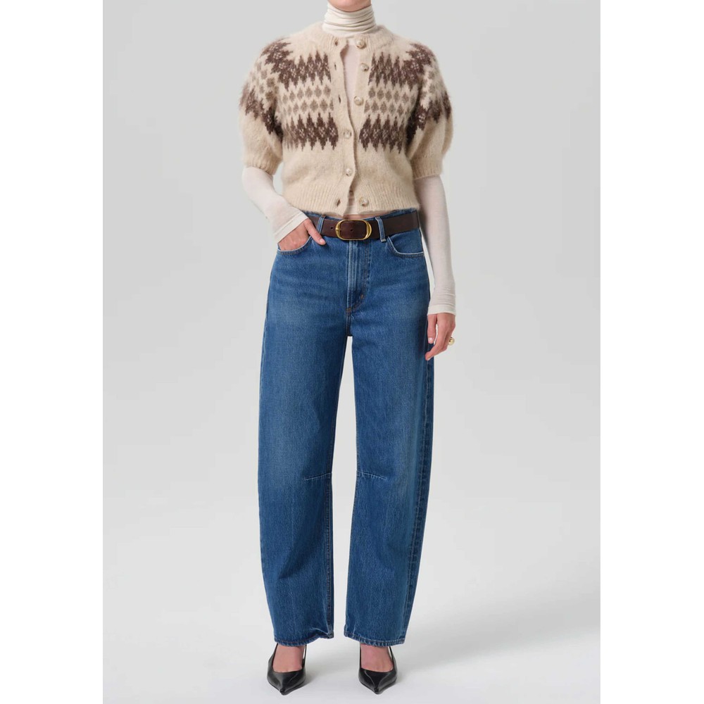CITIZENS OF HUMANITY Miro Relaxed Barrel Leg High Rise Jean 29" - Azure Blue