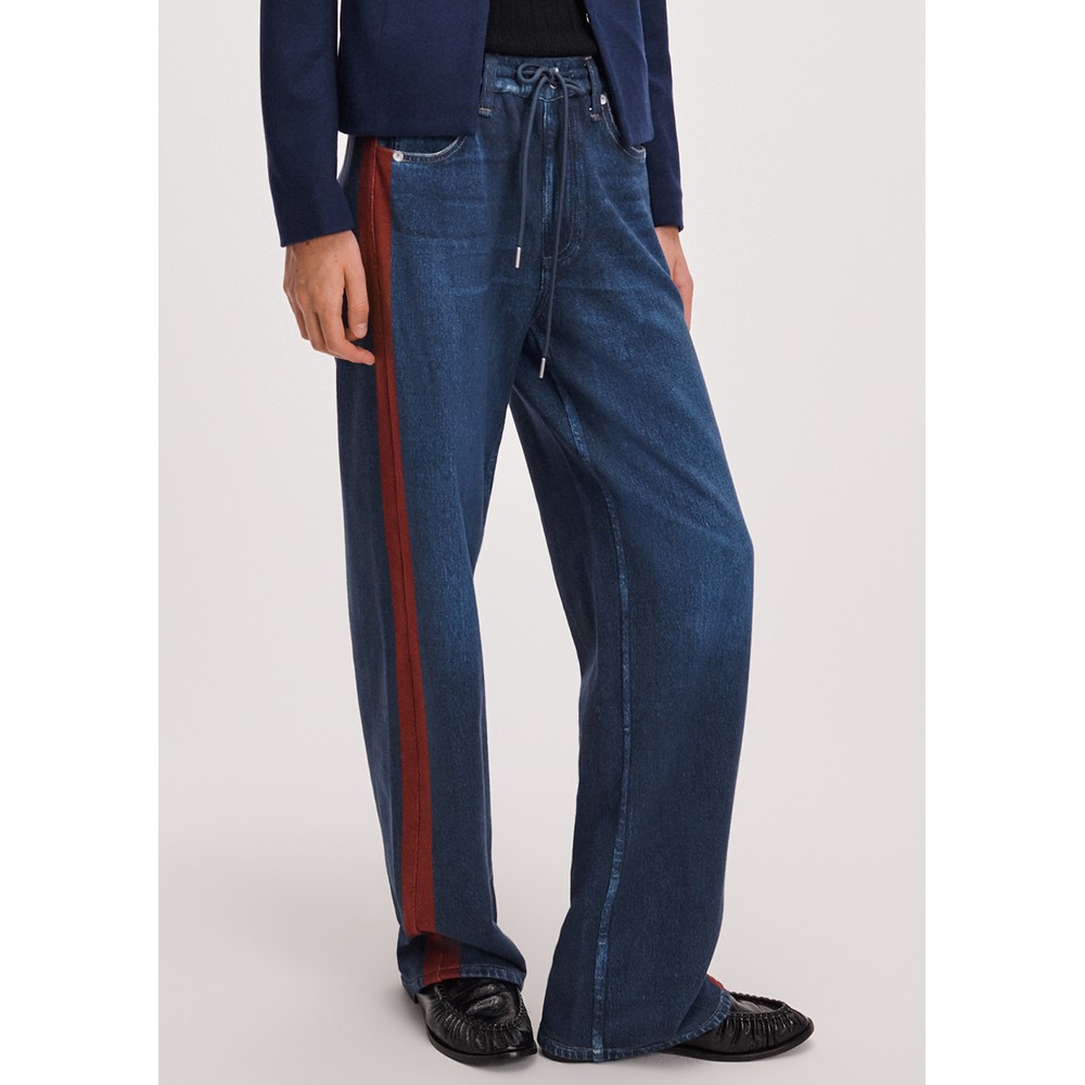 RAG & BONE Rb Miramar Terry Drawcord Track Pants - Nolita Stripe