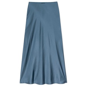 Anya Satin Slip Skirt - Atlantic